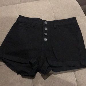 Life in Progress Black Denim Shorts